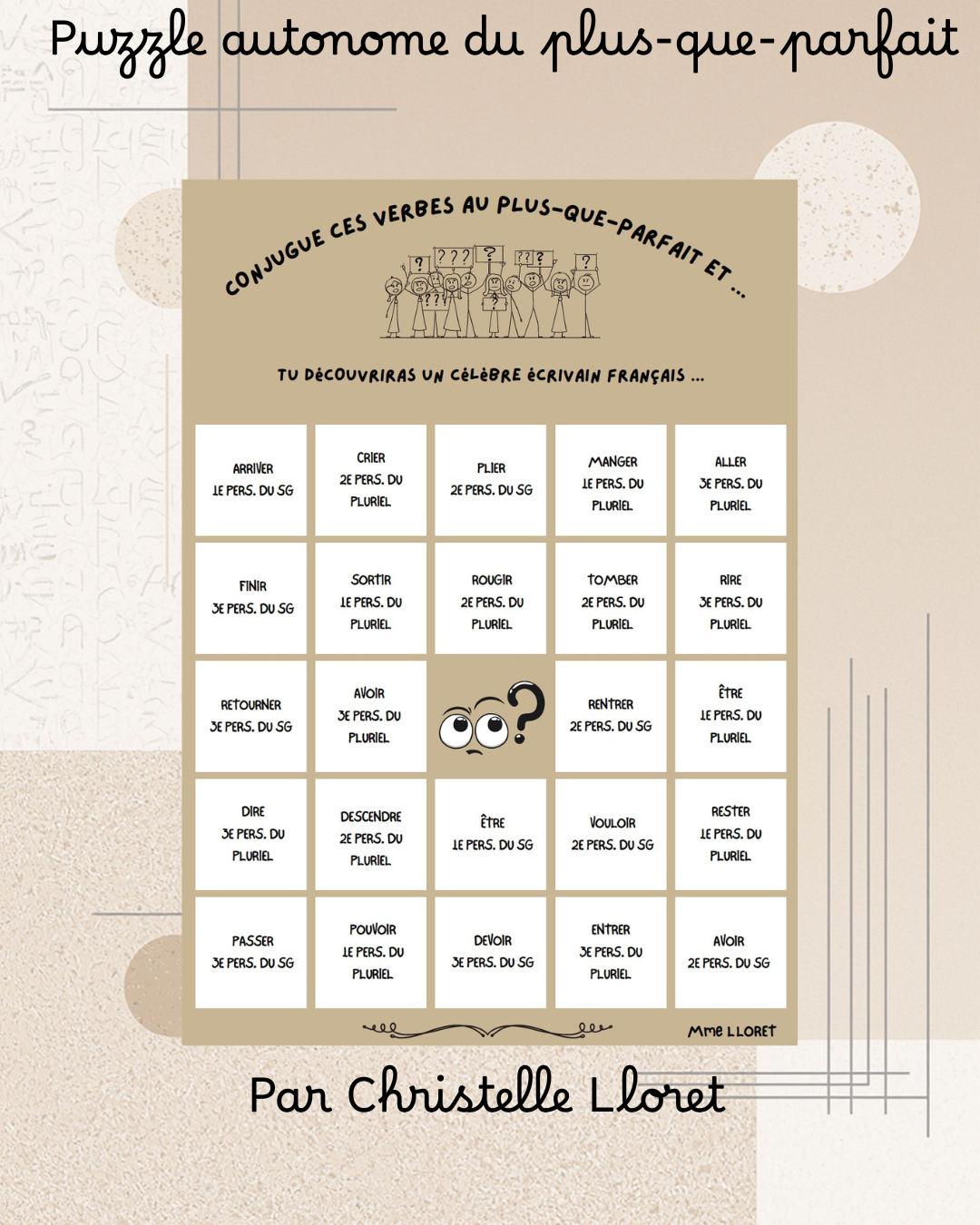 Puzzle autonome du plus-que-parfait par Christelle Lloret