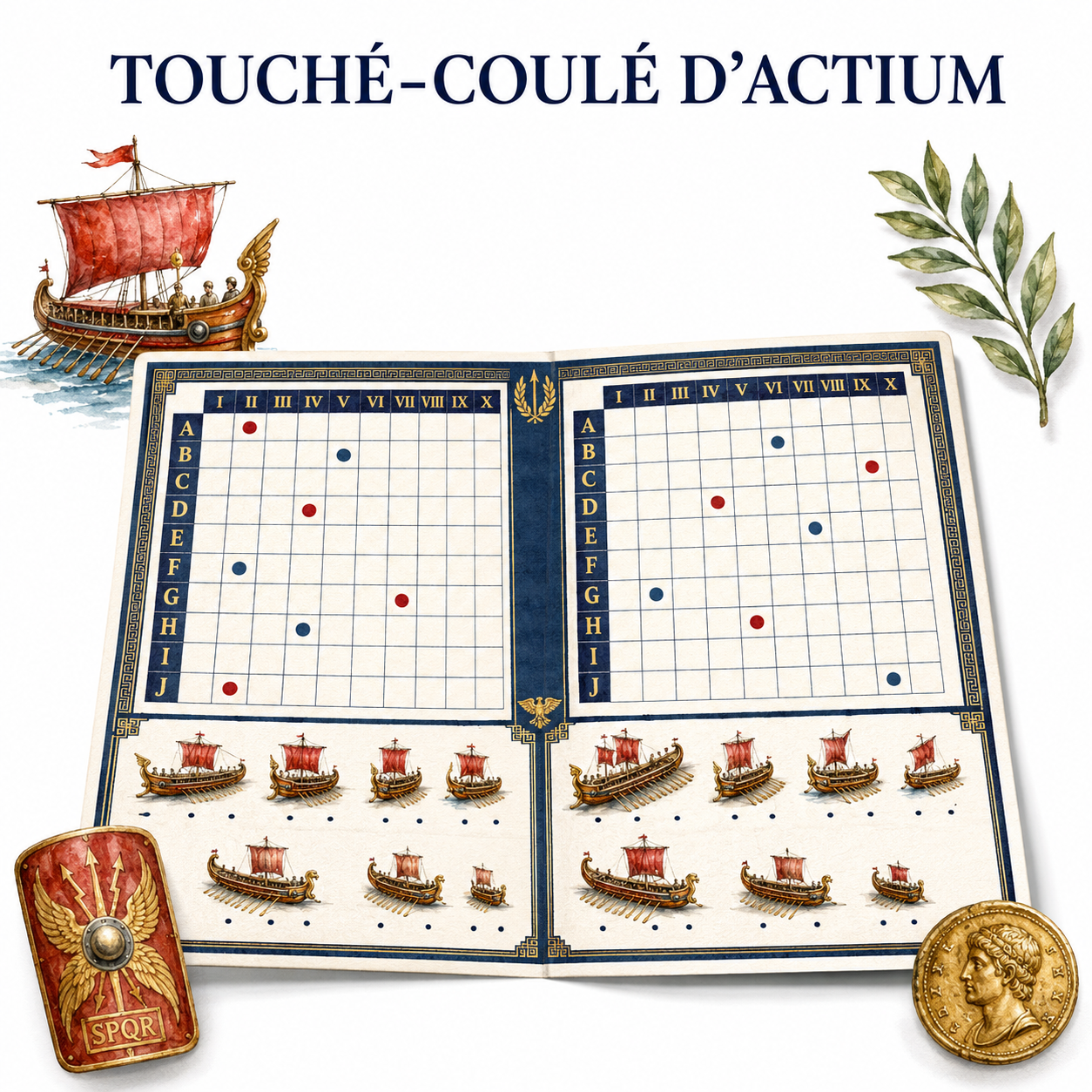 Bataille d’Actium : un jeu de touché-coulé en latin et histoire antique au collège