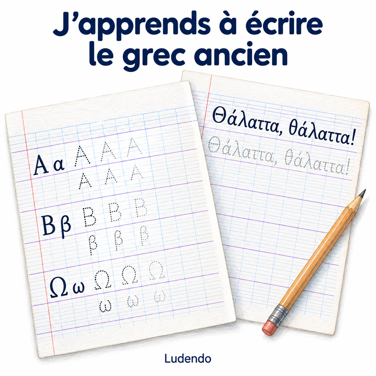 Apprendre à écrire l’alphabet grec ancien : deux fiches pour débutants